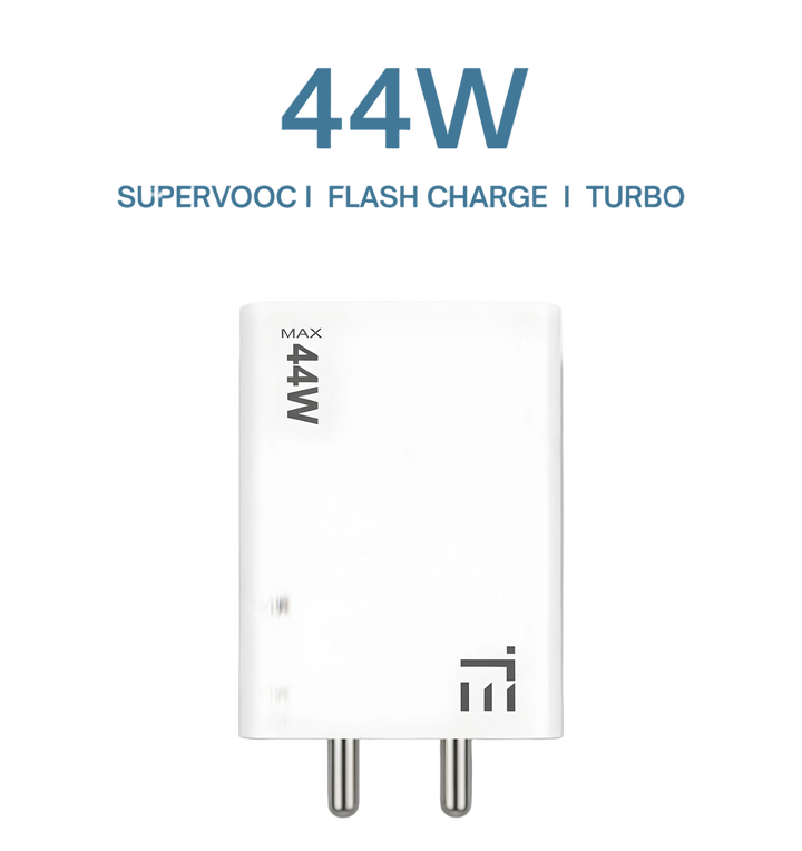 realfit power adapter with '44W' branding on a white background
